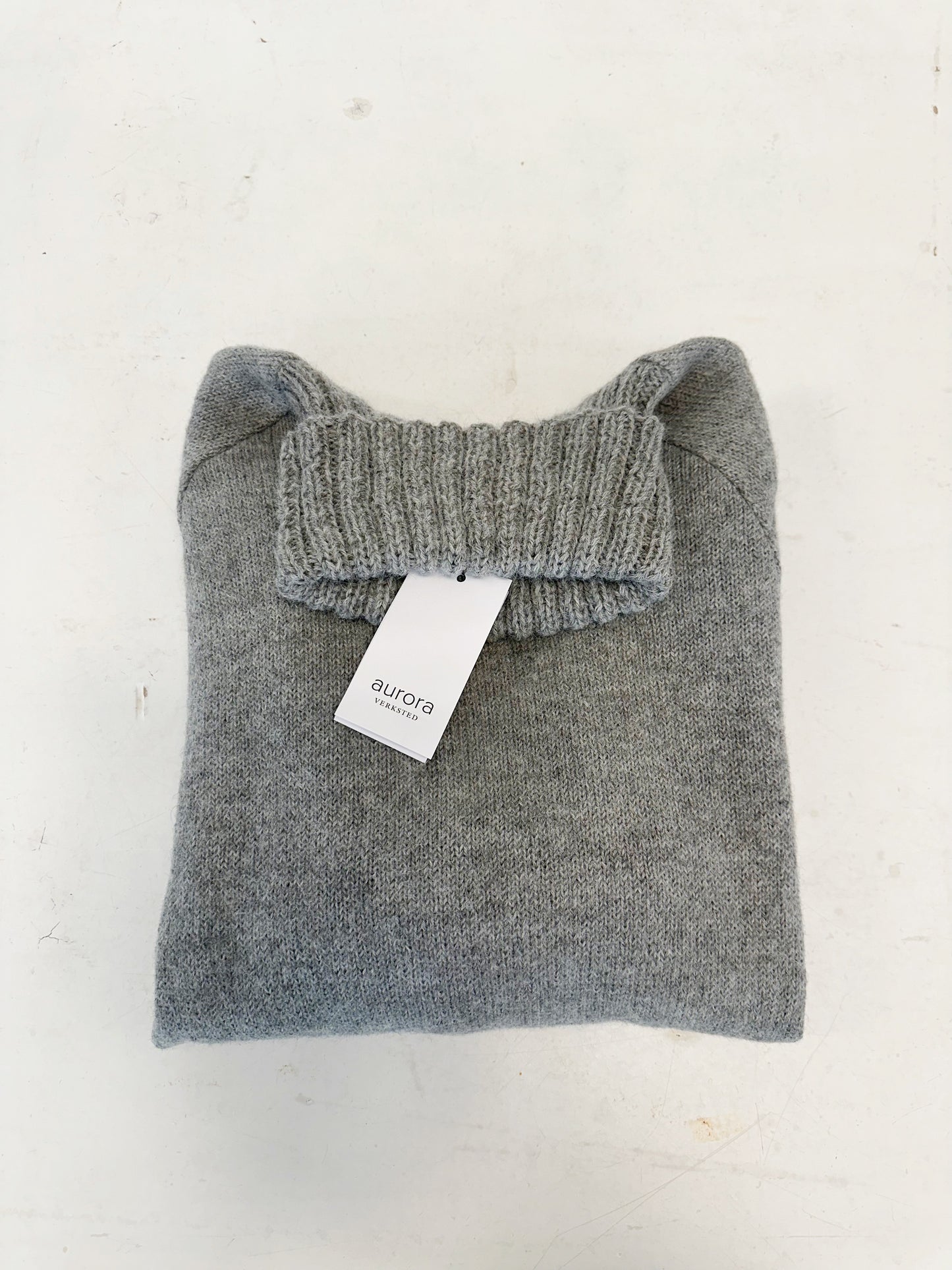 Genser Ragland Cosy Alpakka Lys Gråmel
