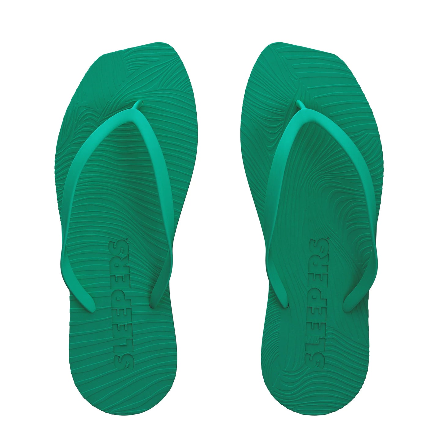 Sleepers Tapered Flip Flop Emerald Green
