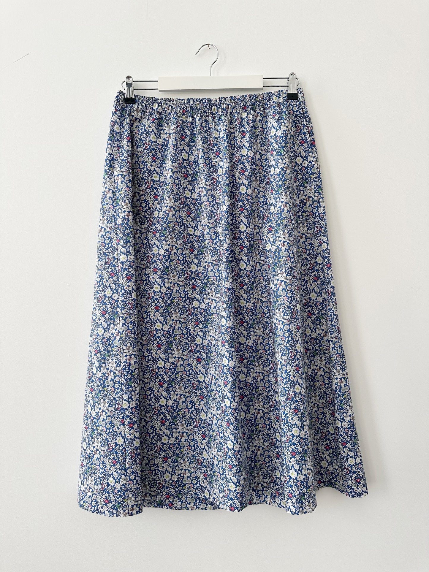 Skjørt Sommer Liberty Blå Sommerblomster