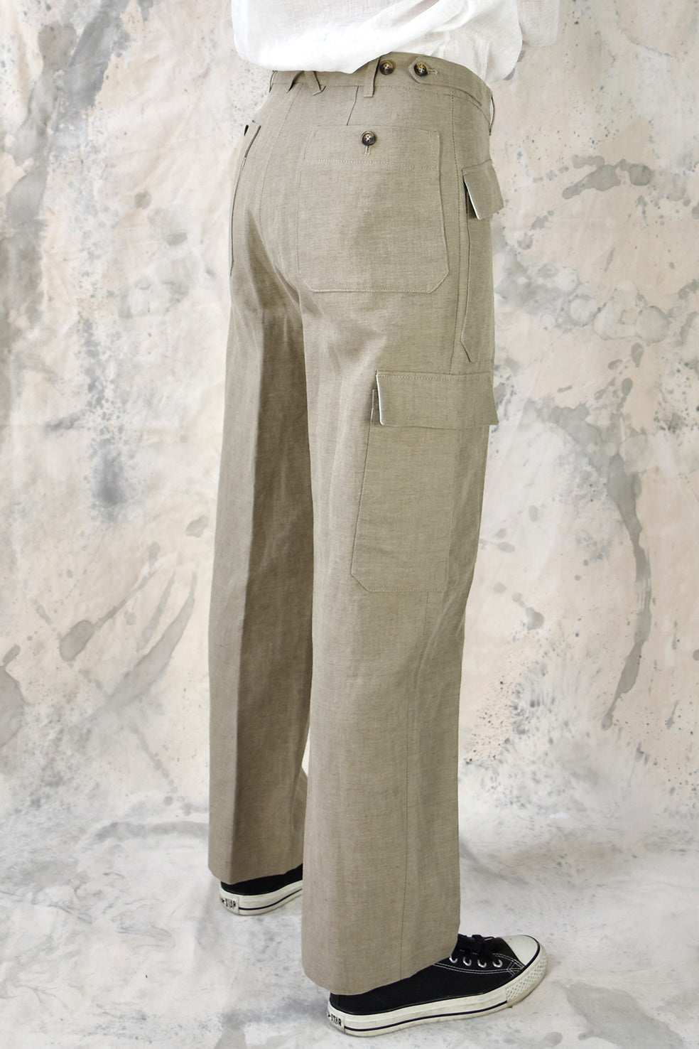 Pant Worker Beige Re-