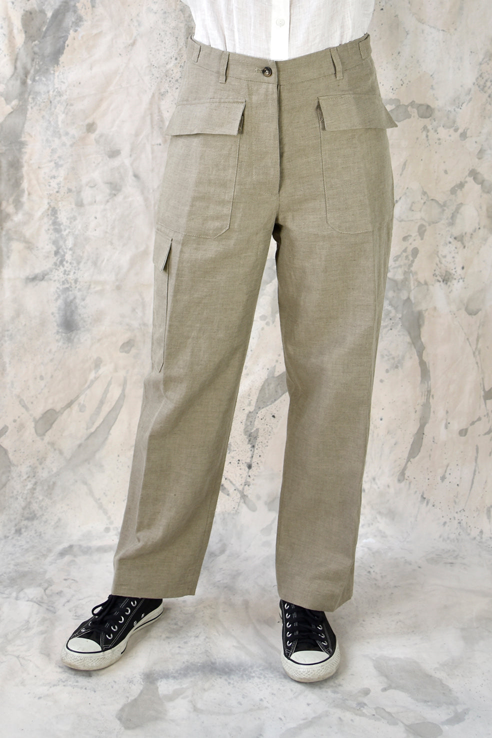 Pant Worker Beige Re-