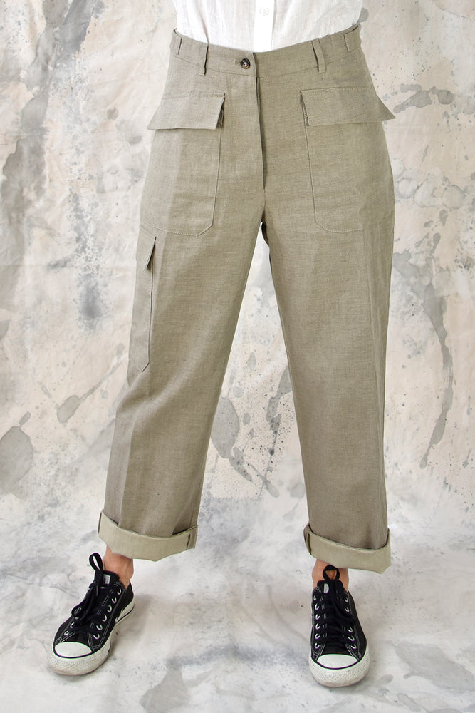 Pant Worker Beige Re-