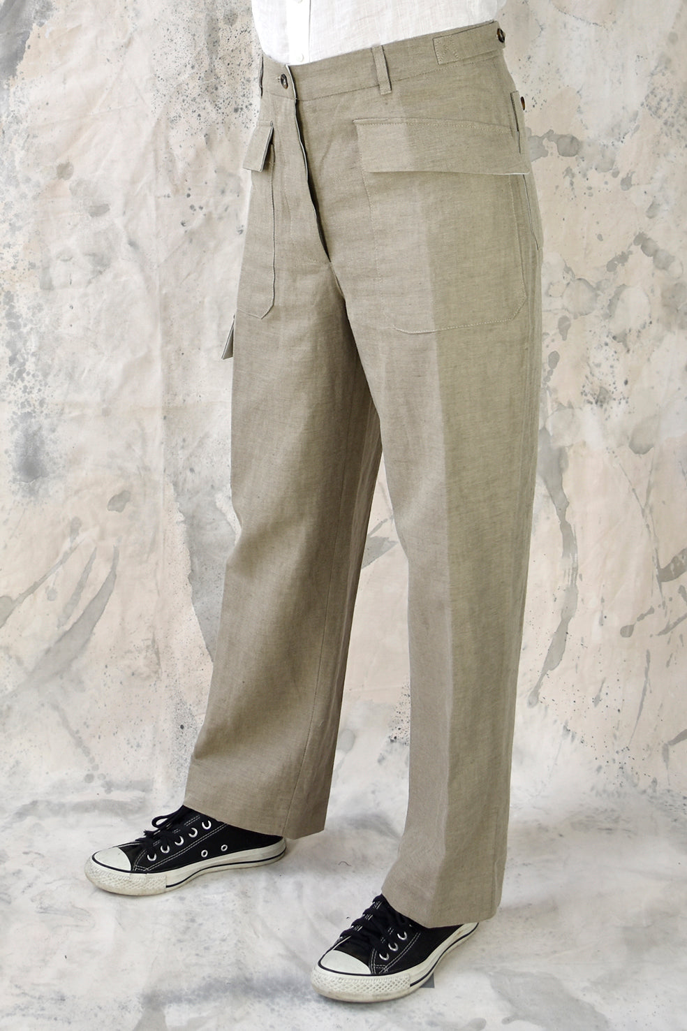 Pant Worker Beige Re-