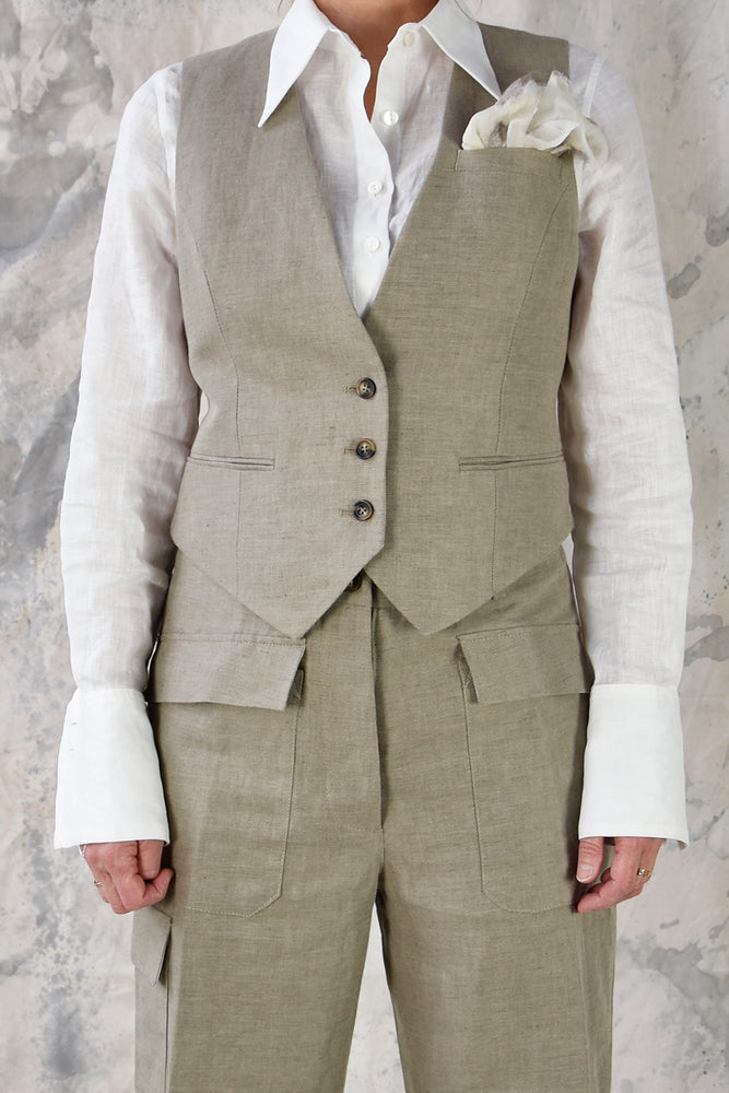 
                      
                        Waistcoat 1 Beige Re-
                      
                    