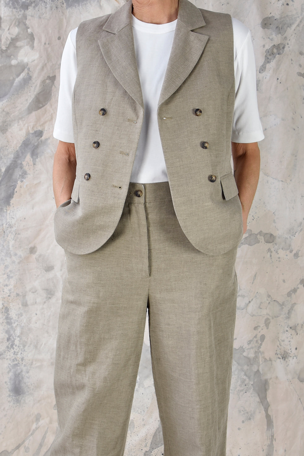Waistcoat 2 Beige Re-