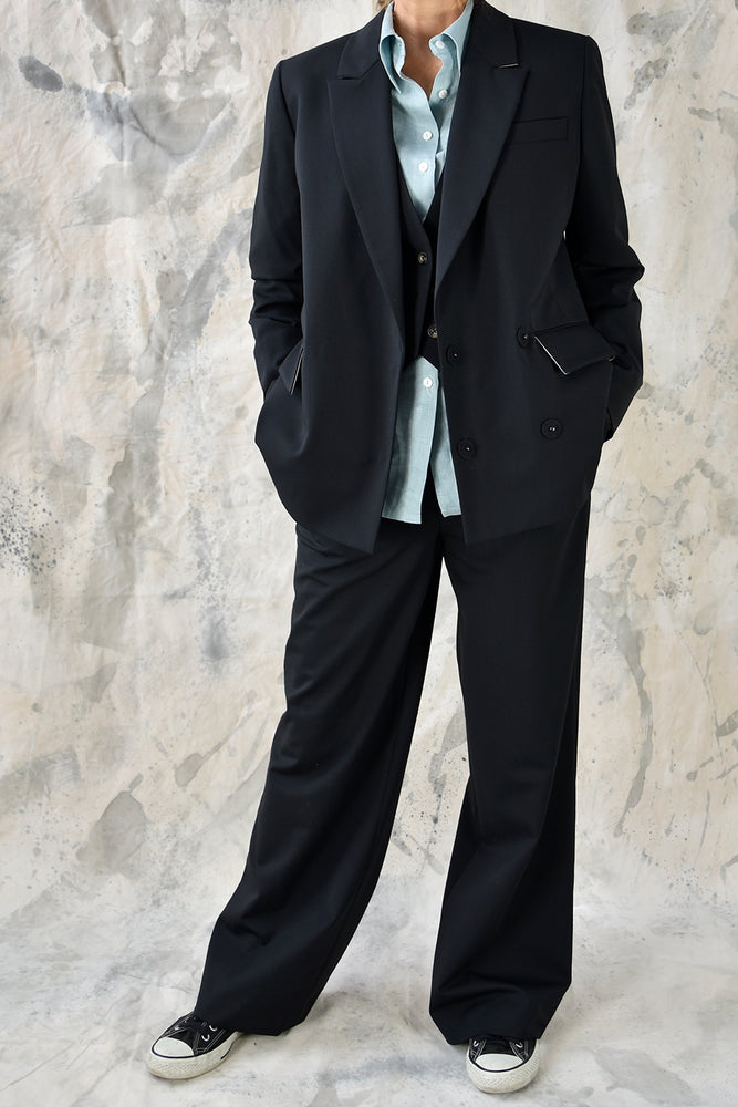 Pant Wide Black Re-