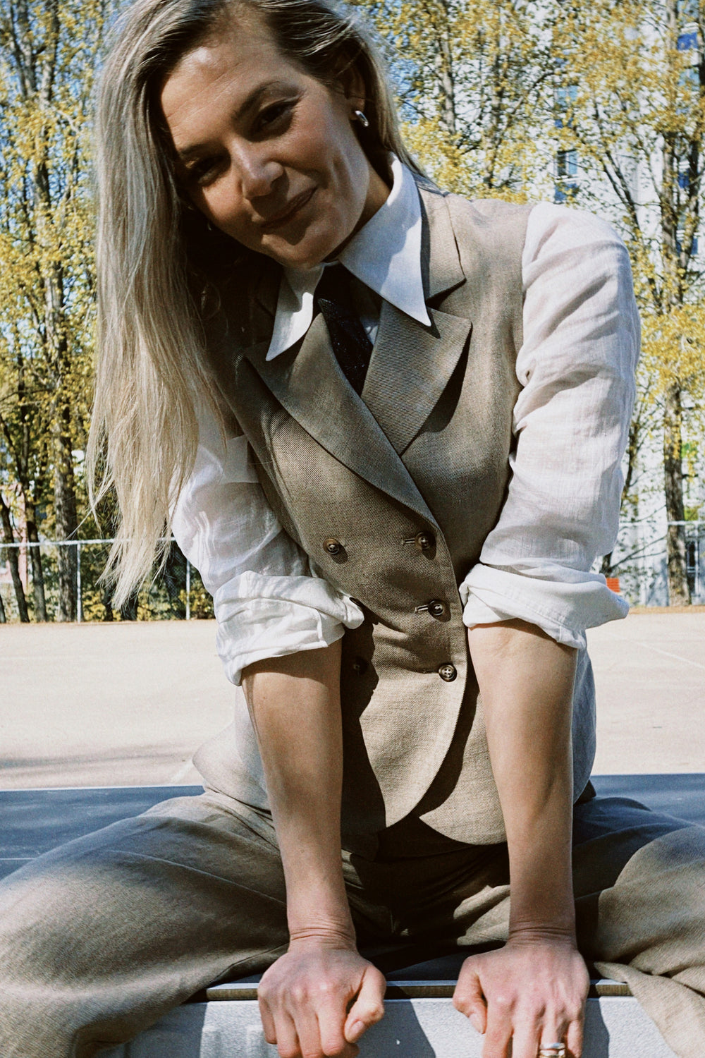 Waistcoat 2 Beige Re-