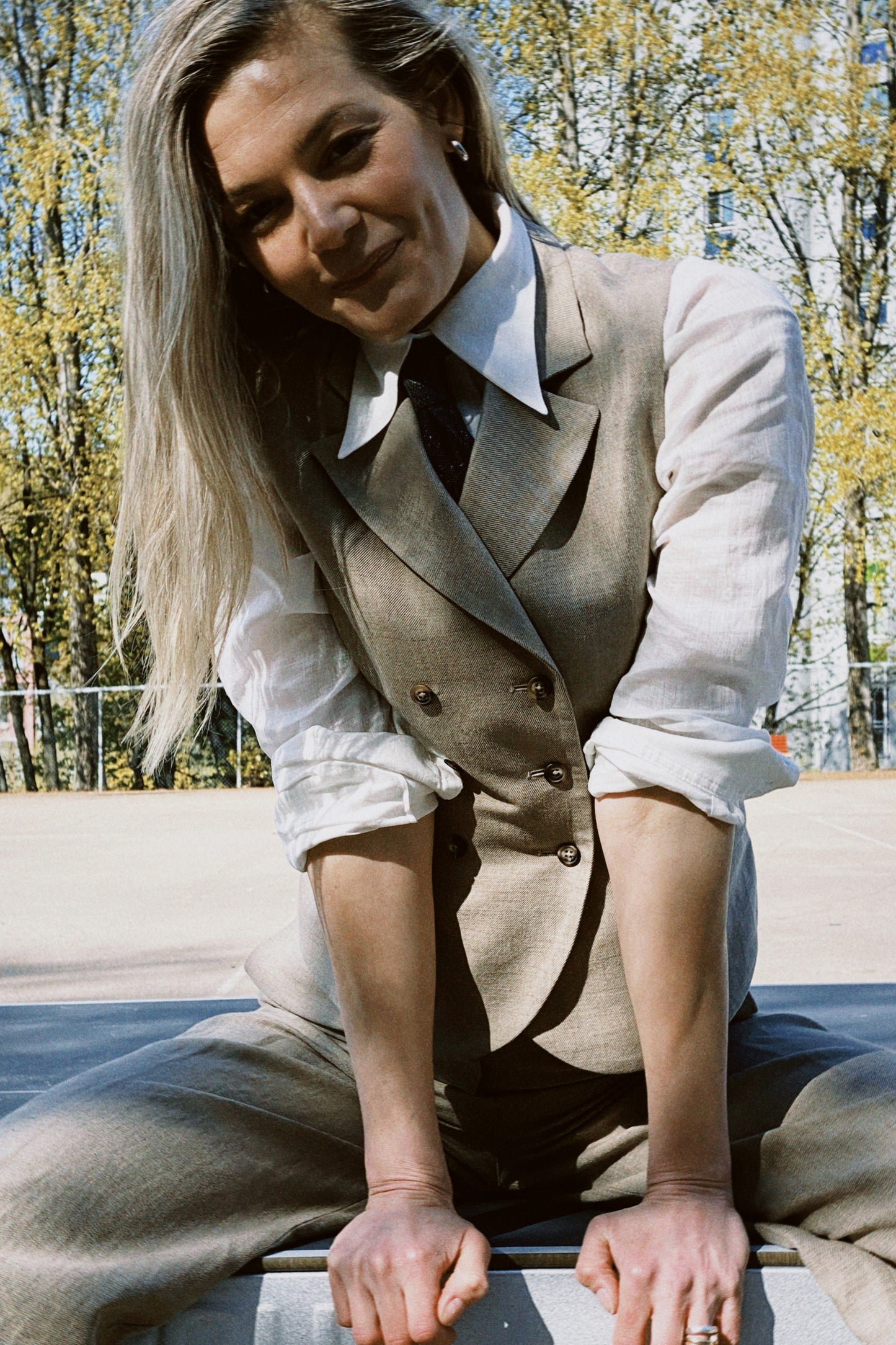Waistcoat 2 Beige Re-