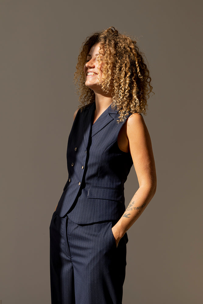 Studio Re- Pinstripe vest og bukse