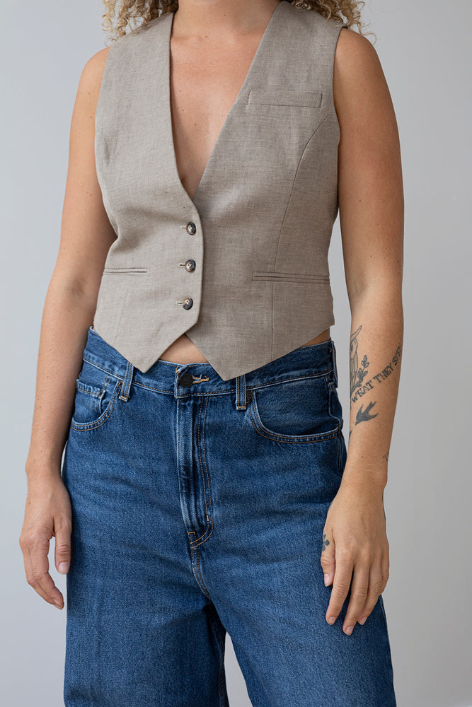 Waistcoat 1 Beige Re-
