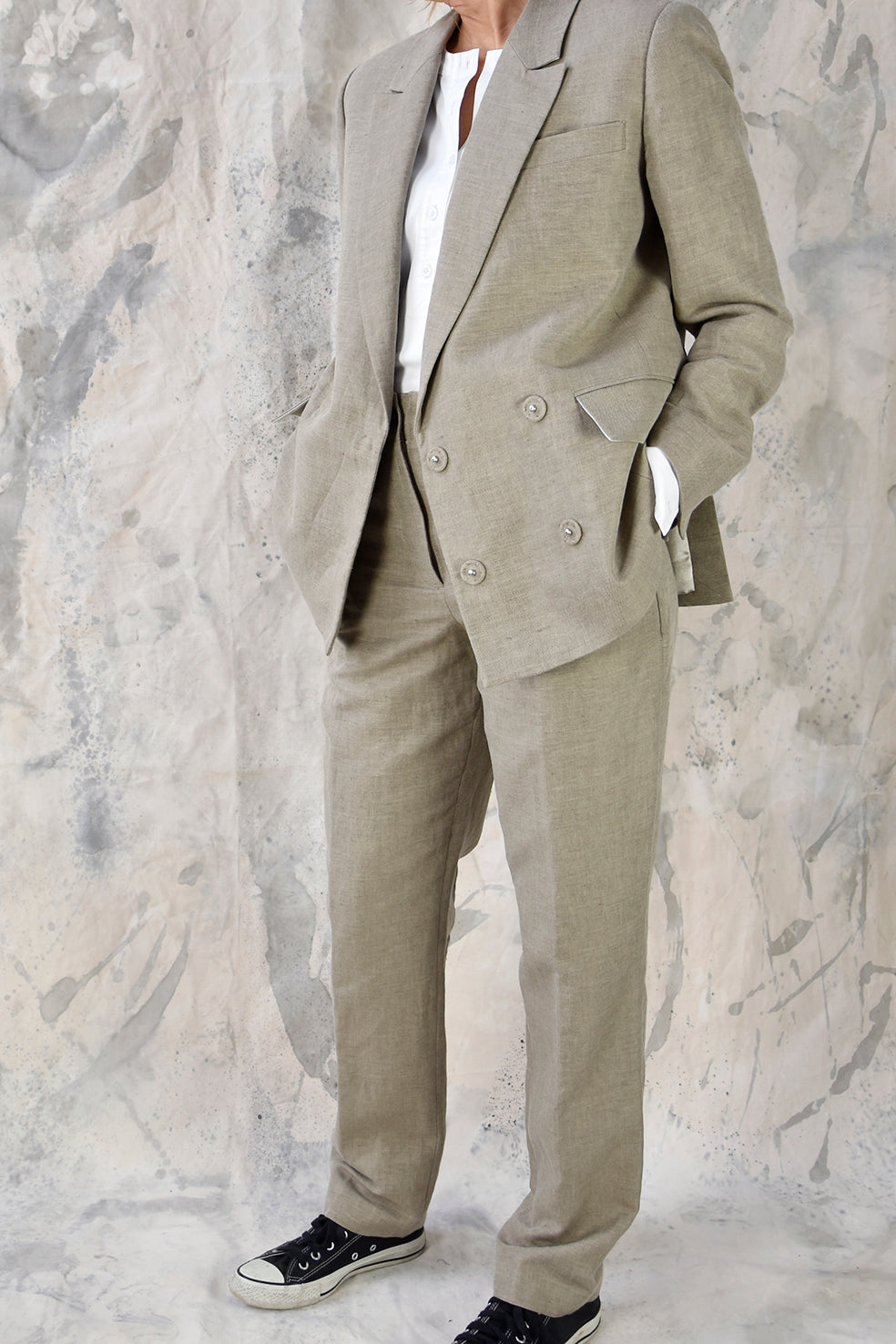 Pant Regular Beige Re-