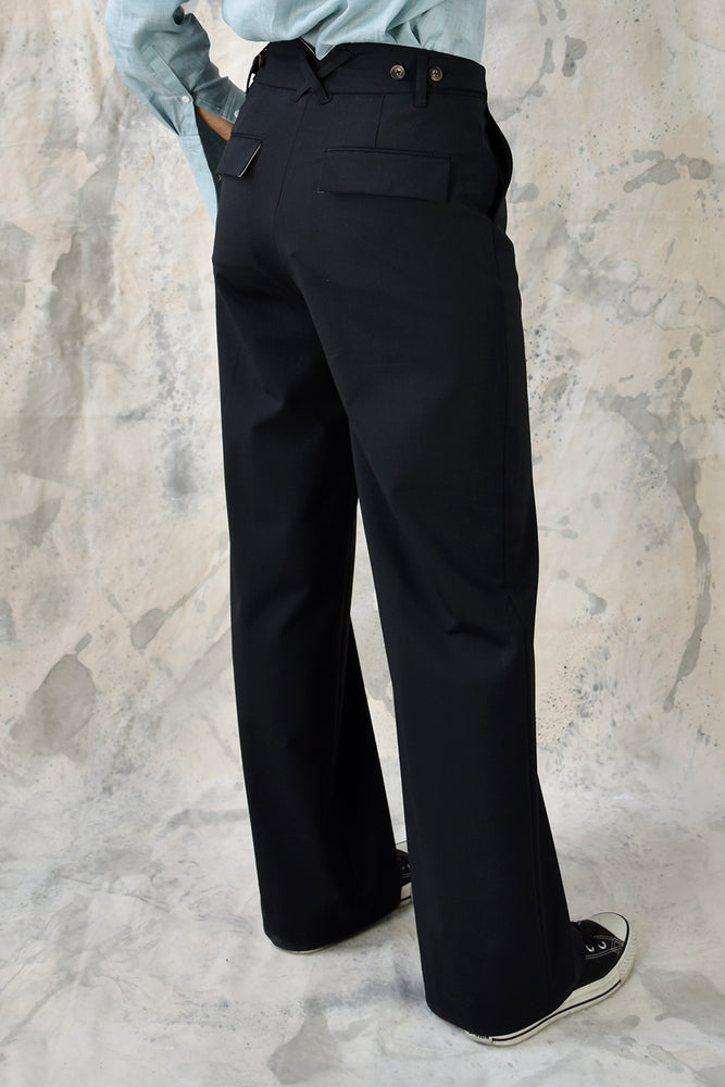 Pant Wide Black Re-