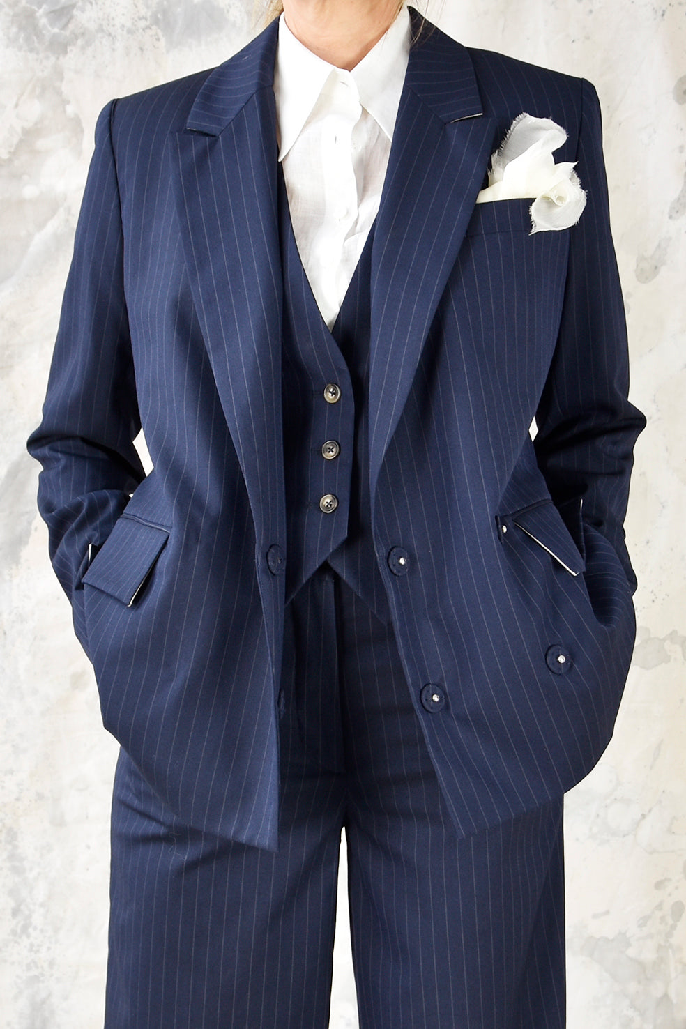 Studio Re- Pinstripe blazer og bukse