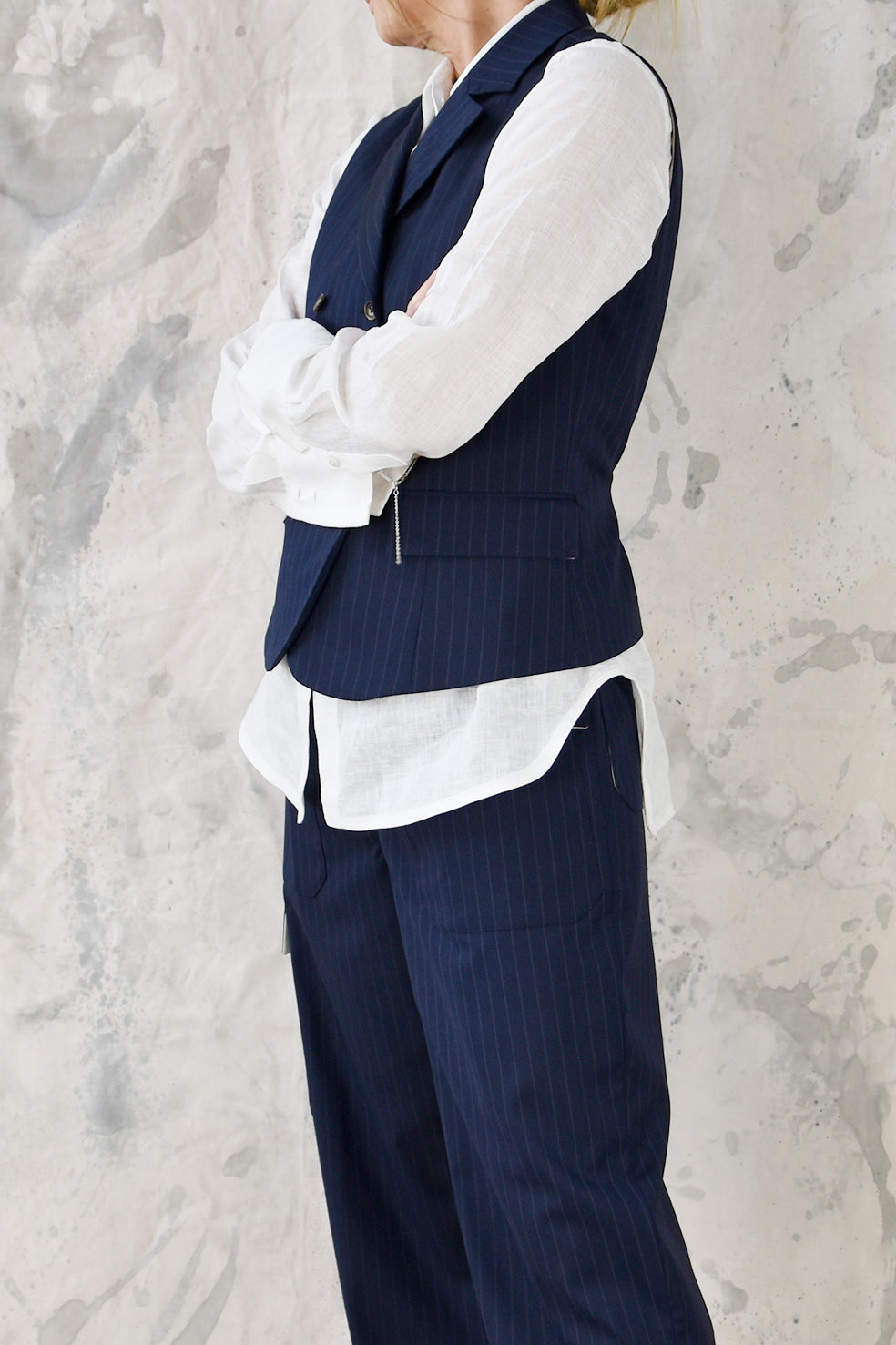 Studio Re- Pinstripe vest og bukse