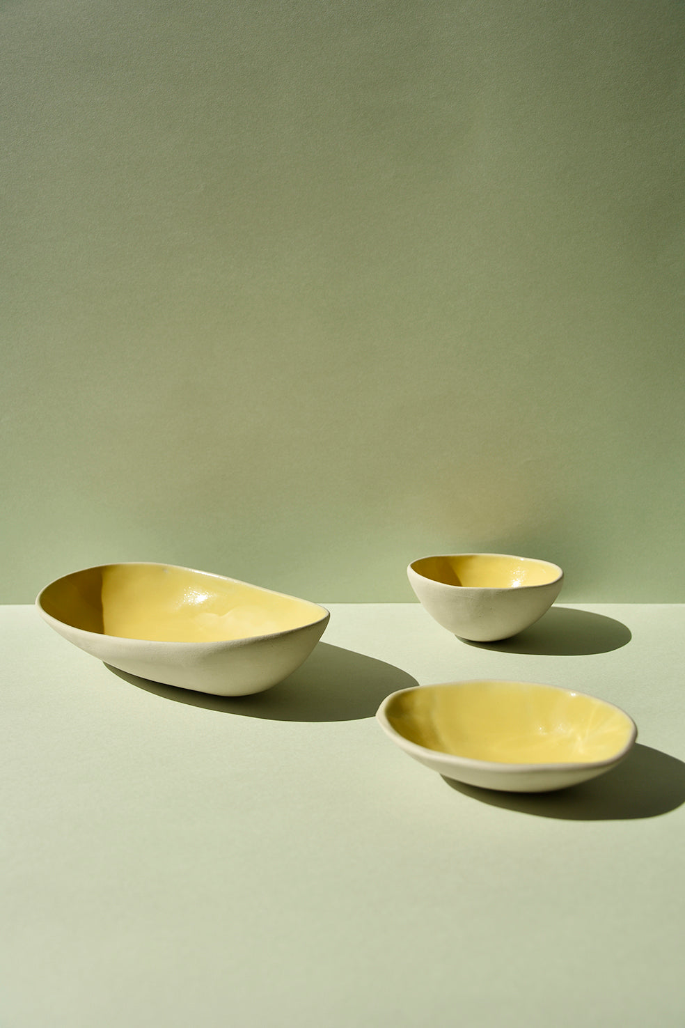 Skål Medium Oval Gul