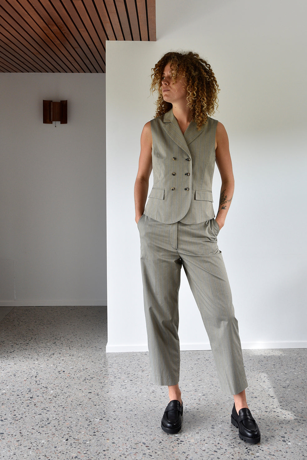 Waistcoat 2 Stripe Re-